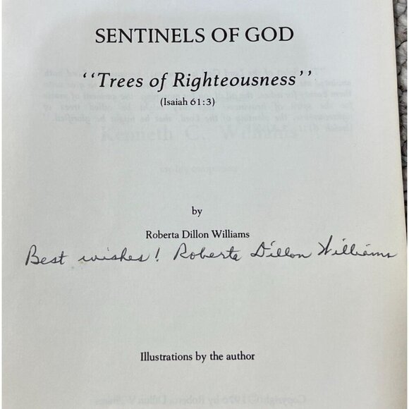 Sentinels Of God by Roberta Dillon Williams Paperback Booklet Signed - Picture 3 of 8